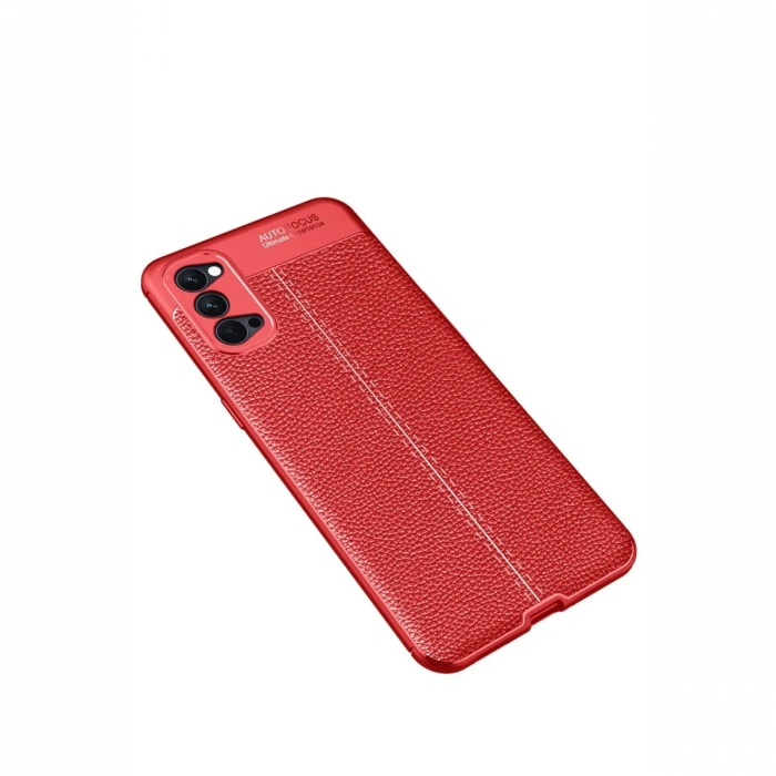 Oppo Reno 4 Pro Kılıf Auto Focus Kapak - Kırmızı