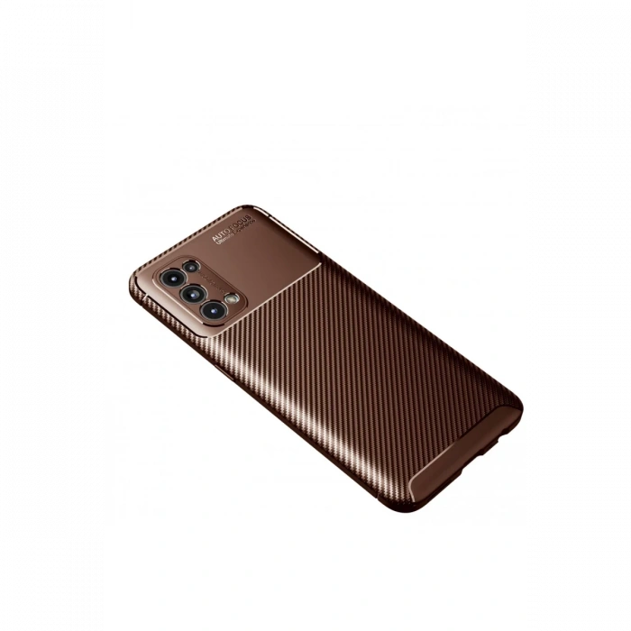 Newface Oppo Reno 5 Kılıf Auto Focus Karbon Kapak