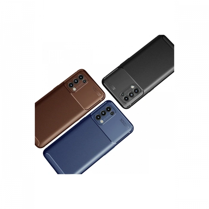 Newface Oppo Reno 5 Kılıf Auto Focus Karbon Kapak