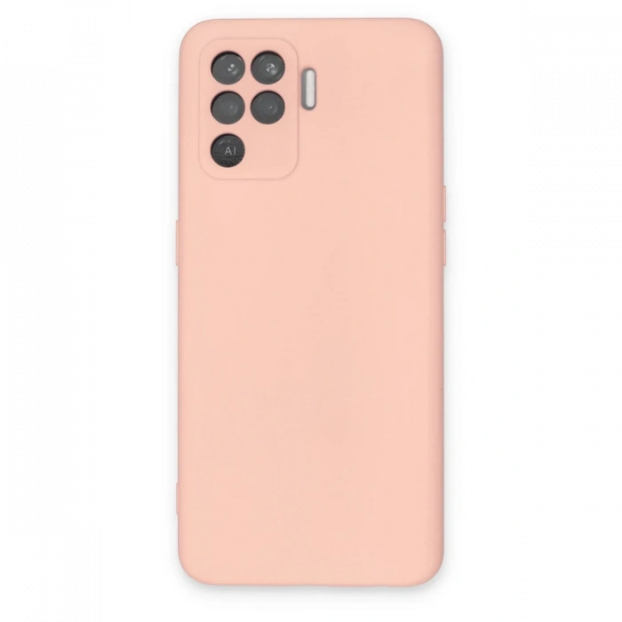 Newface Oppo Reno 5 Lite Kılıf Nano içi Kadife Silikon - Pudra