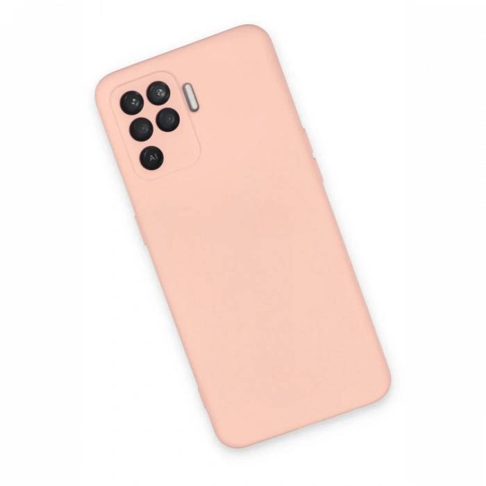 Newface Oppo Reno 5 Lite Kılıf Nano içi Kadife Silikon - Pudra