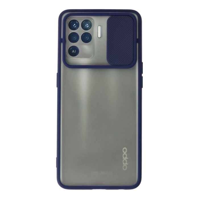 Newface Oppo Reno 5 Lite Kılıf Palm Buzlu Kamera Sürgülü Silikon
