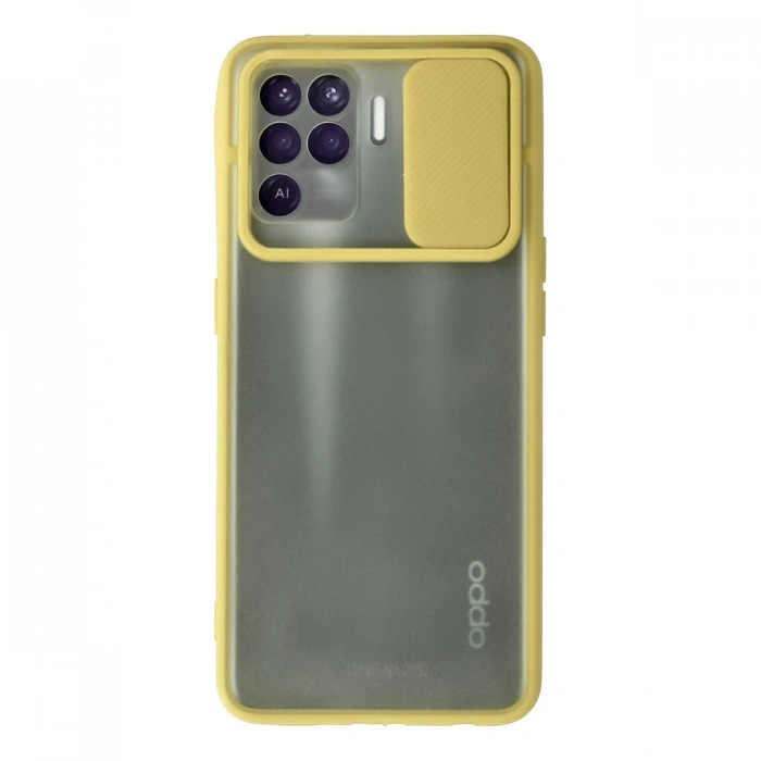 Newface Oppo Reno 5 Lite Kılıf Palm Buzlu Kamera Sürgülü Silikon