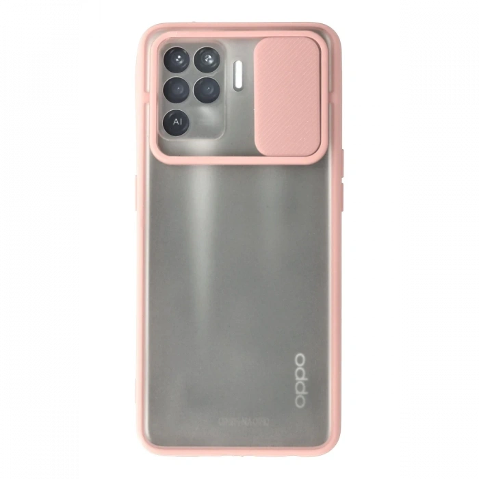 Newface Oppo Reno 5 Lite Kılıf Palm Buzlu Kamera Sürgülü Silikon
