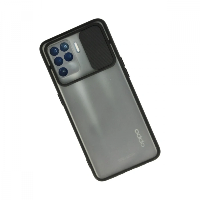 Newface Oppo Reno 5 Lite Kılıf Palm Buzlu Kamera Sürgülü Silikon