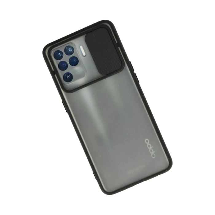 Newface Oppo Reno 5 Lite Kılıf Palm Buzlu Kamera Sürgülü Silikon