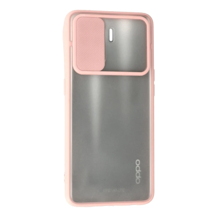 Newface Oppo Reno 5 Lite Kılıf Palm Buzlu Kamera Sürgülü Silikon