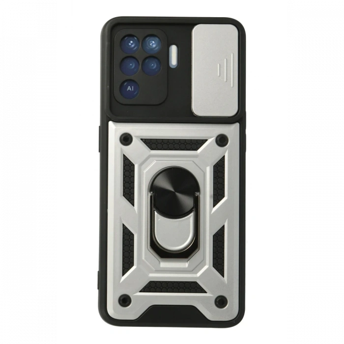 Oppo Reno 5 Lite Kılıf Pars Lens Yüzüklü Silikon