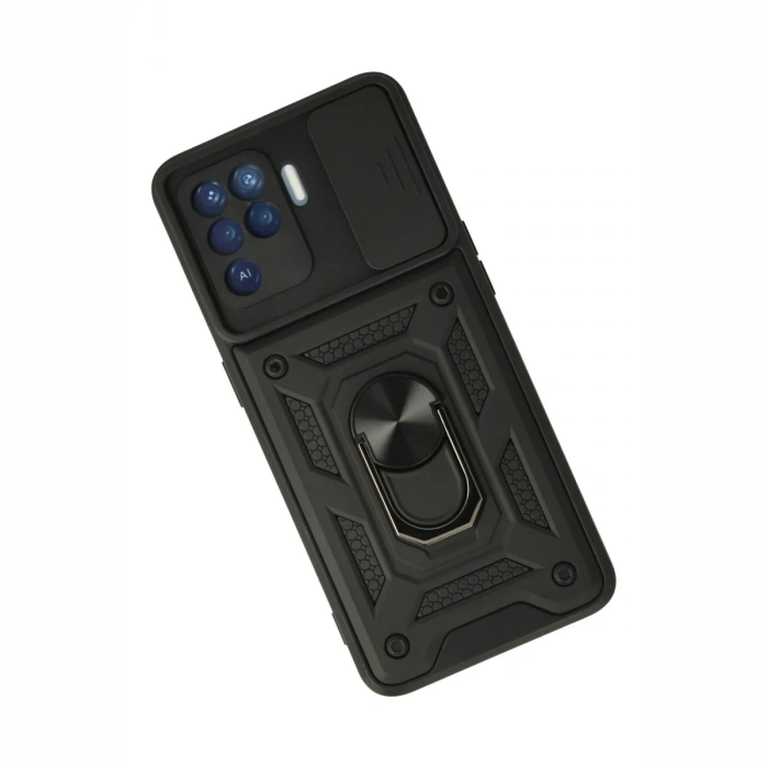 Oppo Reno 5 Lite Kılıf Pars Lens Yüzüklü Silikon