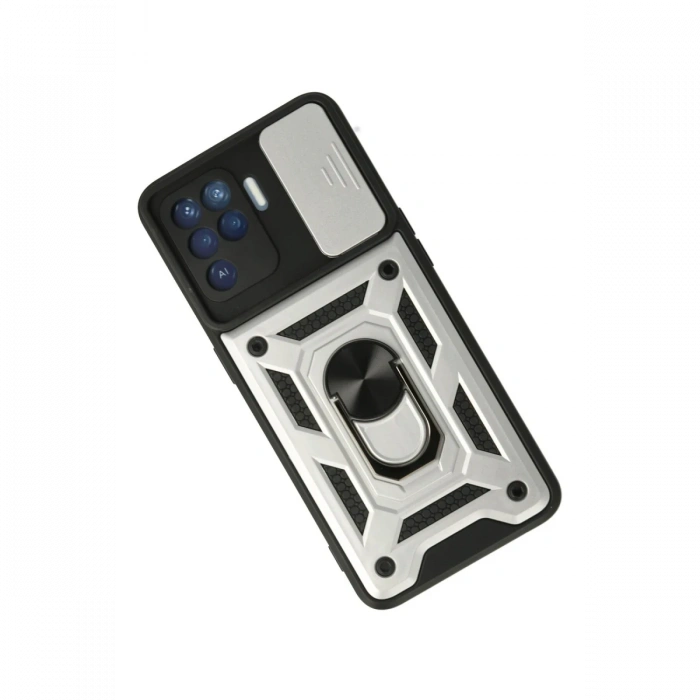 Oppo Reno 5 Lite Kılıf Pars Lens Yüzüklü Silikon