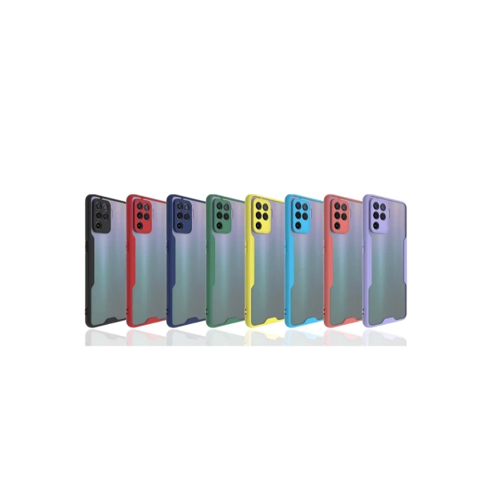 Newface Oppo Reno 5 Lite Kılıf Platin Silikon - Sarı