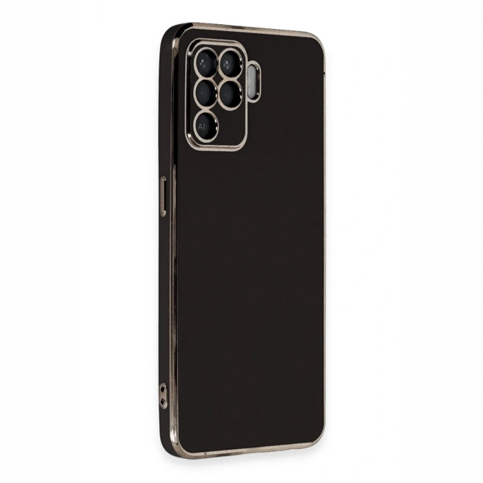 Newface Oppo Reno 5 Lite Kılıf Volet Silikon - Siyah