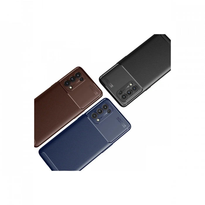 Newface Oppo Reno 5 Pro Kılıf Auto Focus Karbon Kapak