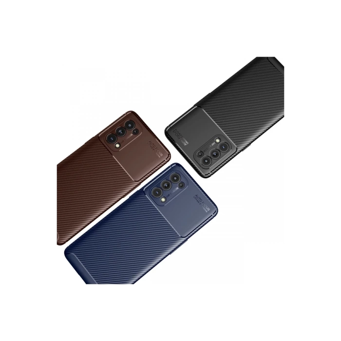 Newface Oppo Reno 5 Pro Kılıf Auto Focus Karbon Kapak