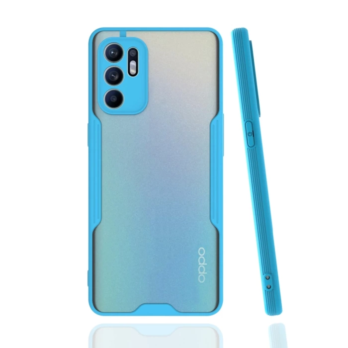 Newface Oppo Reno 6 Kılıf Platin Silikon