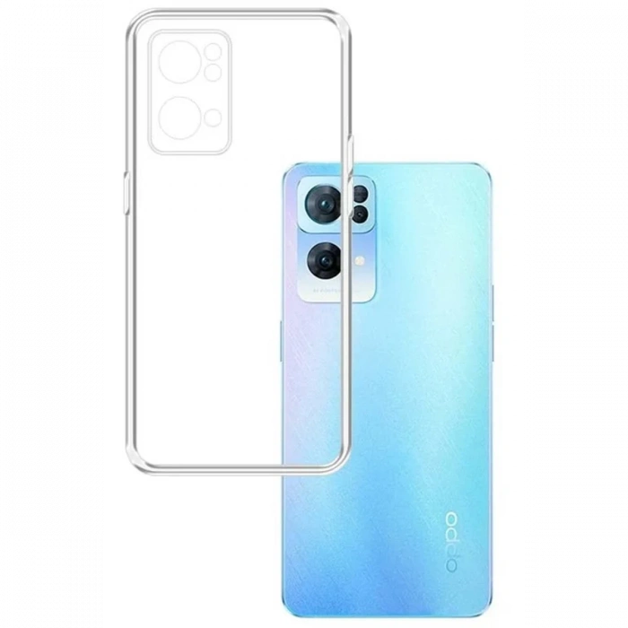 Newface Oppo Reno 7 Lite Kılıf Lüx Şeffaf Silikon