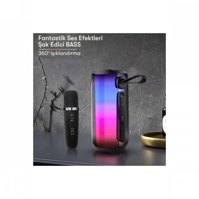 Newface Pluse 5 Mikrofonlu RGB Kablosuz Hoparlör