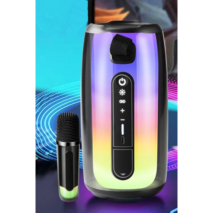 Newface Pluse 7 Mikrofonlu RGB Kablosuz Hoparlör - Beyaz