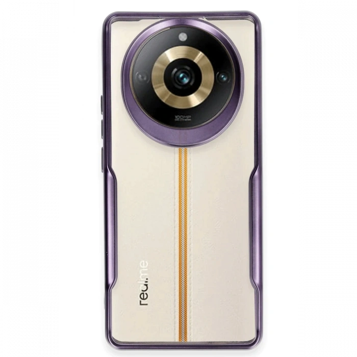 Newface Realme 11 Pro Kılıf Boyi Silikon Kapak - Derin Mor