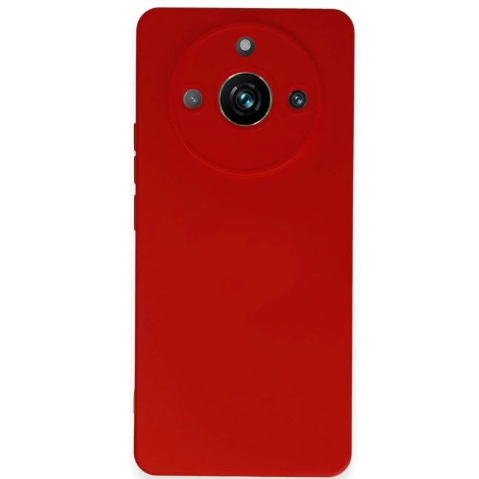 Newface Realme 11 Pro Kılıf Nano içi Kadife Silikon - Kırmızı