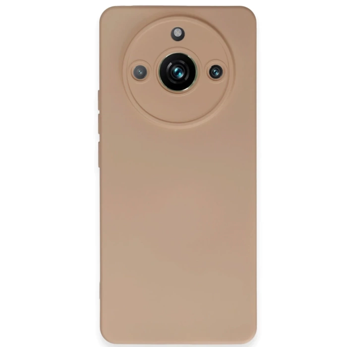 Newface Realme 11 Pro Kılıf Nano içi Kadife Silikon - Pudra