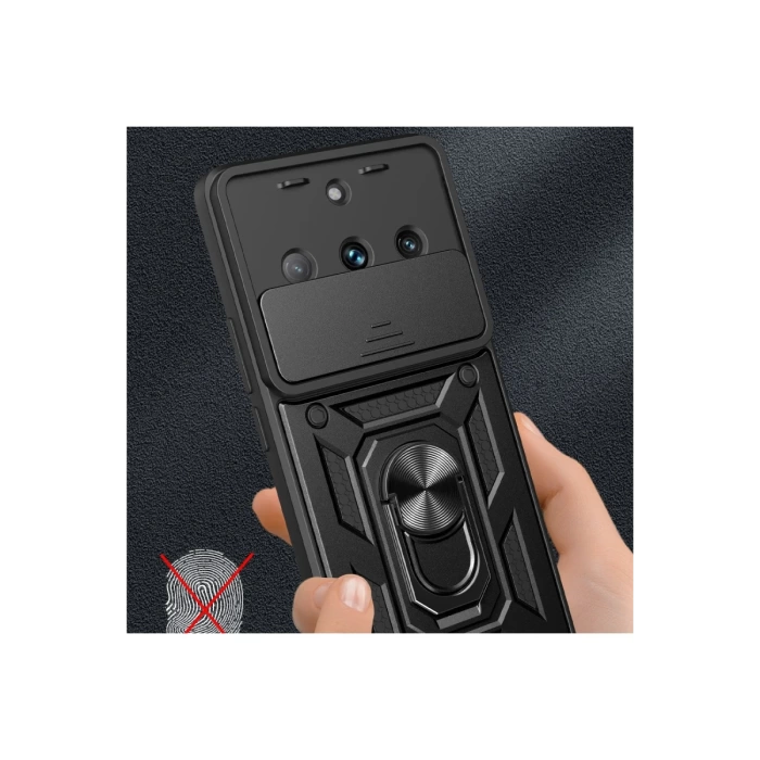 Newface Realme 11 Pro Kılıf Pars Lens Yüzüklü Silikon