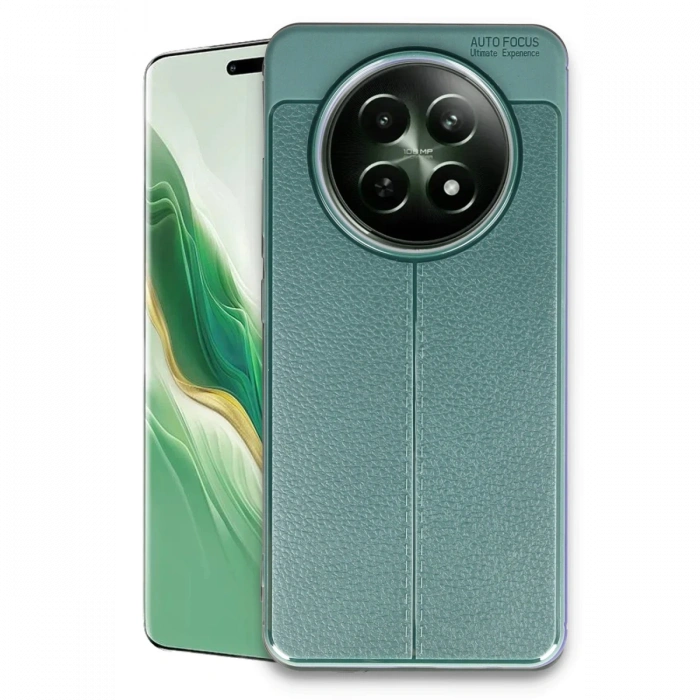 Newface Realme 12 5G Kılıf Auto Focus Kapak - Koyu Yeşil
