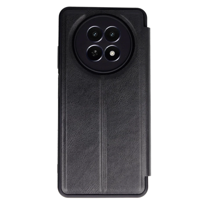 Newface Realme 12 5G Kılıf Flip Cover - Siyah