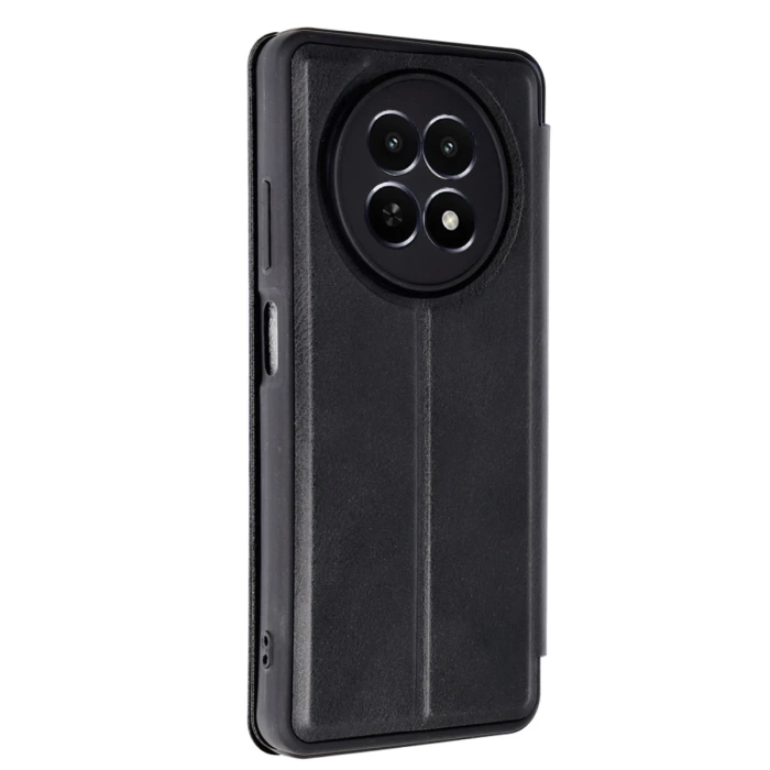 Newface Realme 12 5G Kılıf Flip Cover - Siyah