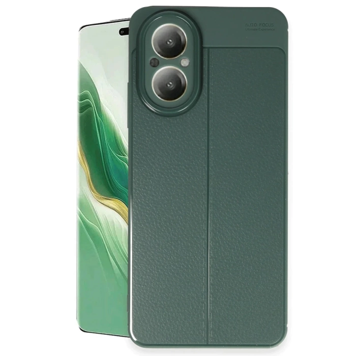 Newface Realme 12 Lite Kılıf Auto Focus Kapak - Koyu Yeşil