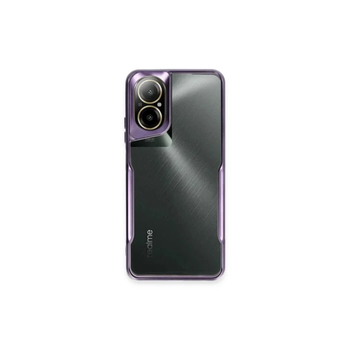 Newface Realme 12 Lite Kılıf Boyi Silikon Kapak - Derin Mor