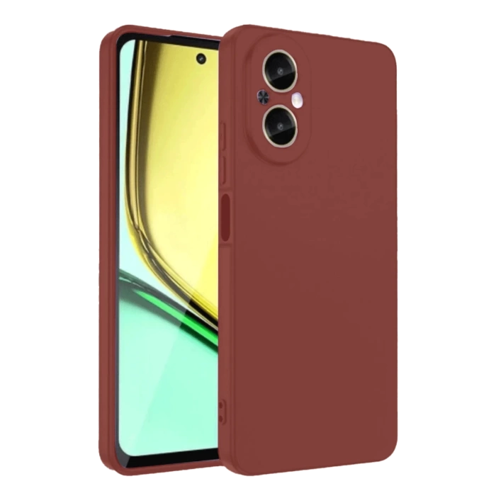 Newface Realme 12 Lite Kılıf First Silikon - Bordo