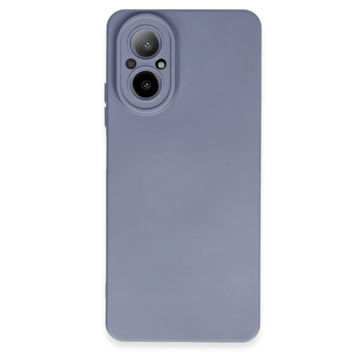 Newface Realme 12 Lite Kılıf Nano içi Kadife Silikon - Gri