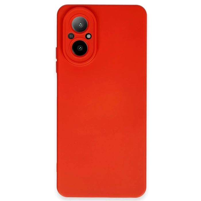 Newface Realme 12 Lite Kılıf Nano içi Kadife Silikon - Kırmızı