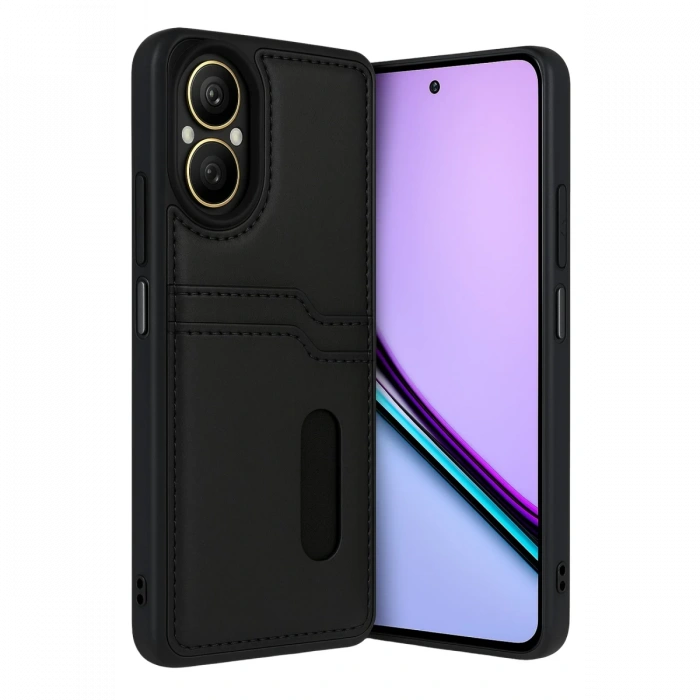 Realme 12 Lite Kılıf Sara Kartvizitli Deri Kılıf