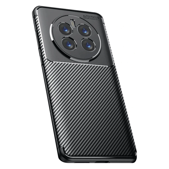 Newface Realme 12 Pro Plus Kılıf Auto Focus Karbon Kapak - Siyah