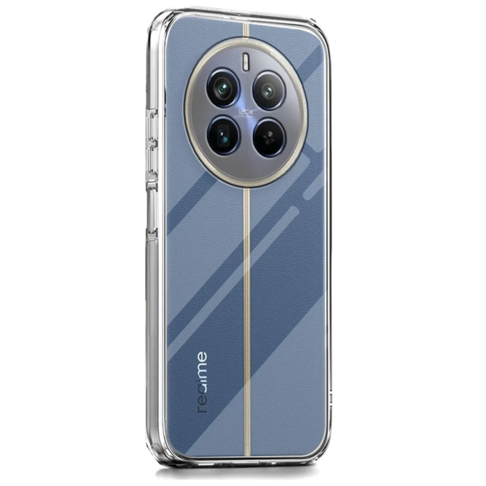 Newface Realme 12 Pro Plus Kılıf Lüx Şeffaf Silikon
