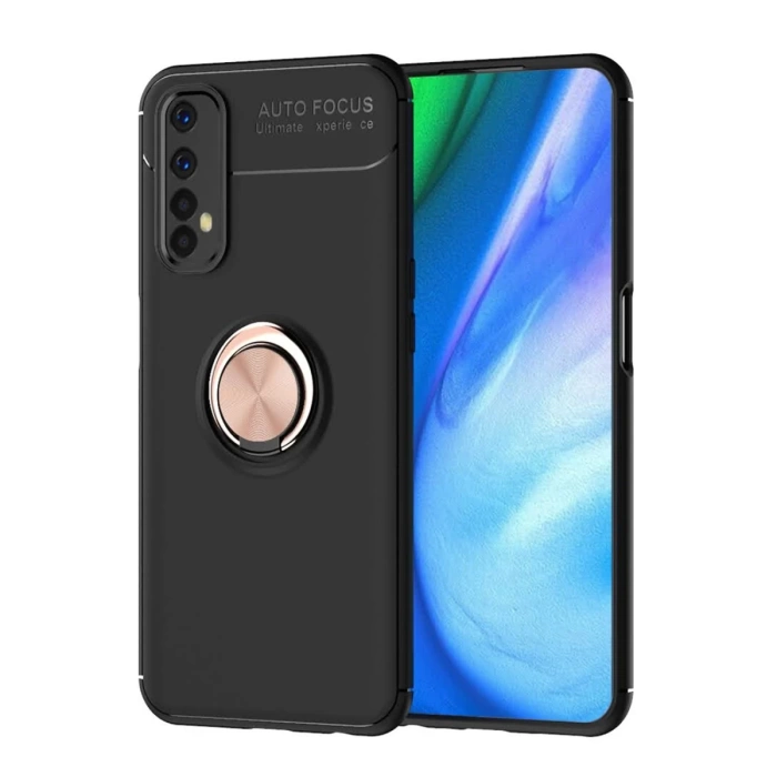 Newface Realme 7 Kılıf Range Yüzüklü Silikon