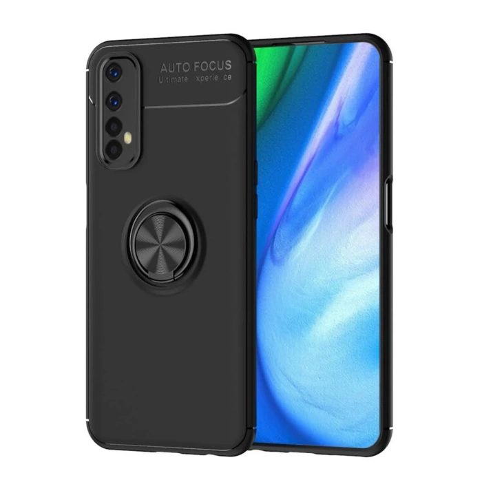 Newface Realme 7 Kılıf Range Yüzüklü Silikon