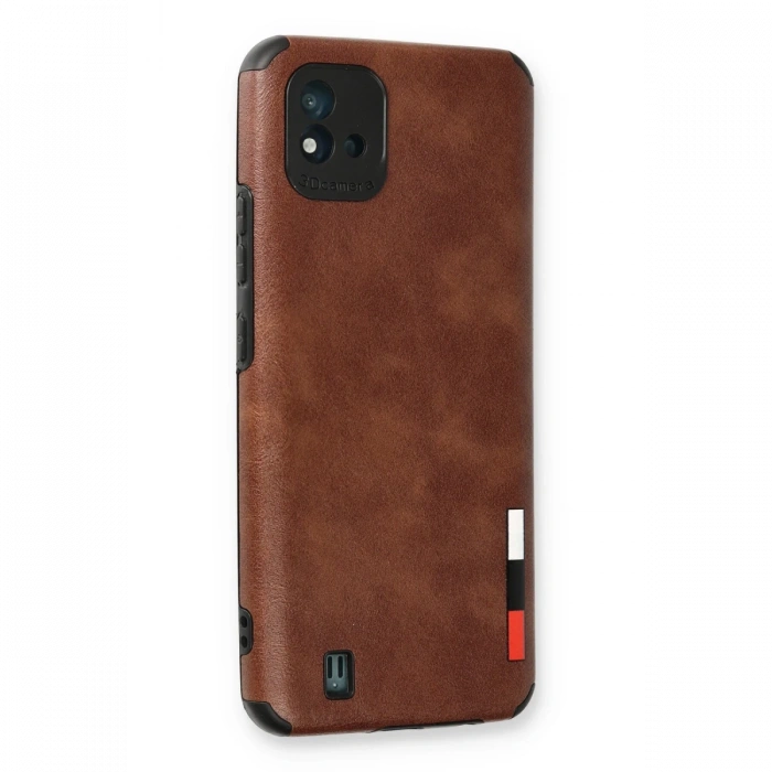 Newface Realme C11 2021 Kılıf Loop Deri Silikon