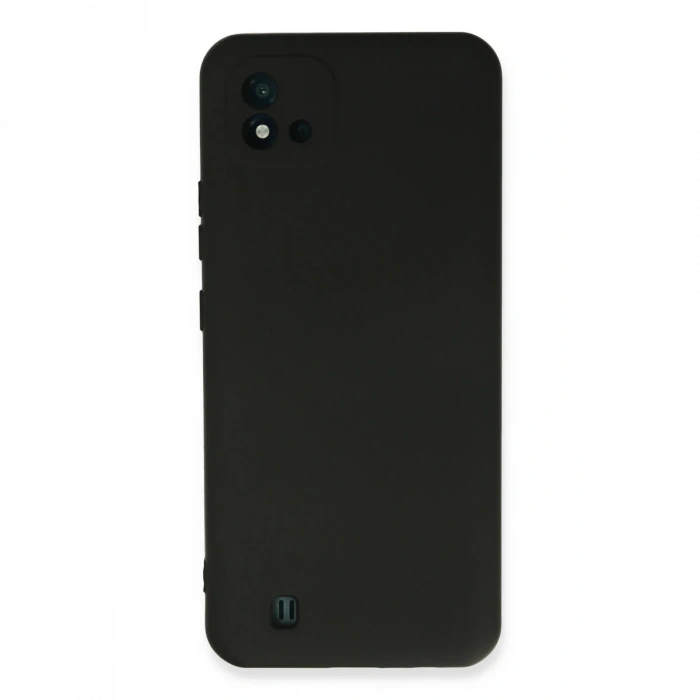 Newface Realme C11 2021 Kılıf Nano içi Kadife Silikon - Siyah