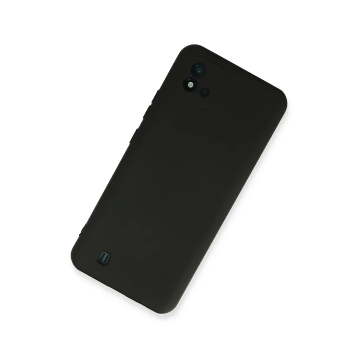 Newface Realme C11 2021 Kılıf Nano içi Kadife Silikon - Siyah