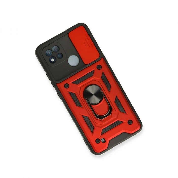 Newface Realme C11 2021 Kılıf Pars Lens Yüzüklü Silikon