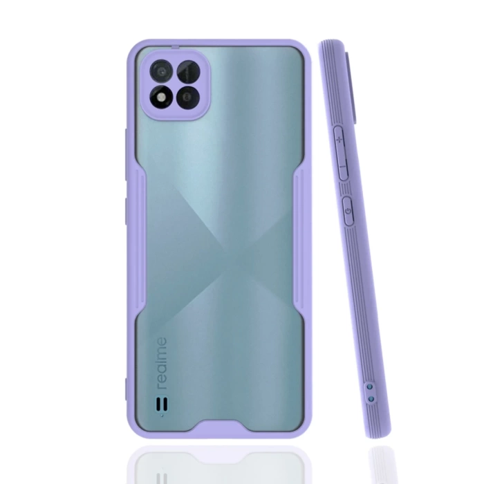 Newface Realme C11 2021 Kılıf Platin Silikon