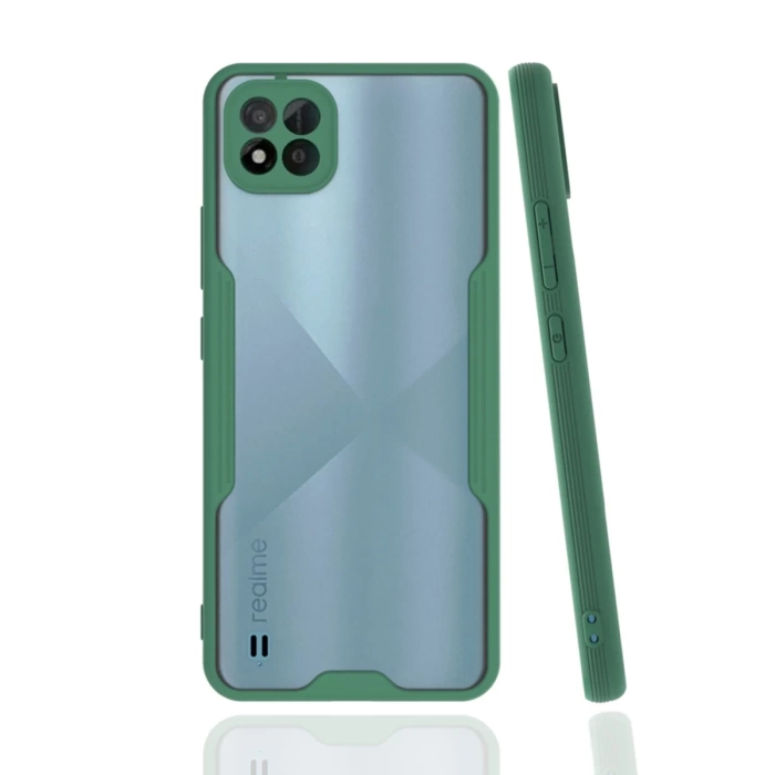 Newface Realme C11 2021 Kılıf Platin Silikon