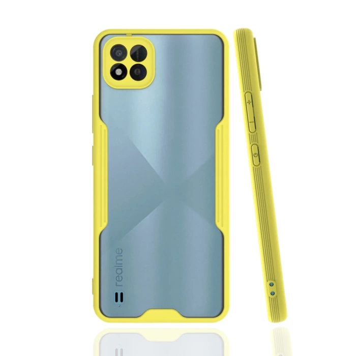 Newface Realme C11 2021 Kılıf Platin Silikon