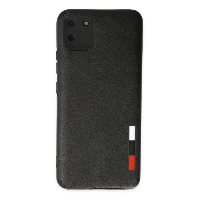 Newface Realme C11 Kılıf Loop Deri Silikon - Siyah