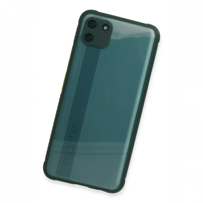 Newface Realme C11 Kılıf Miami Şeffaf Silikon