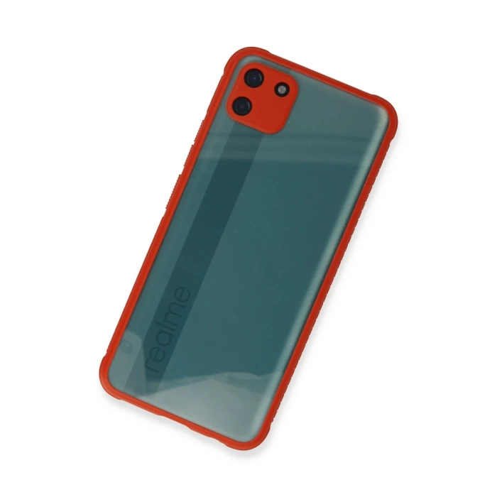 Newface Realme C11 Kılıf Miami Şeffaf Silikon