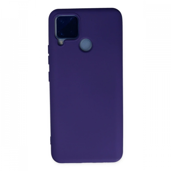Newface Realme C15 Kılıf Nano içi Kadife Silikon